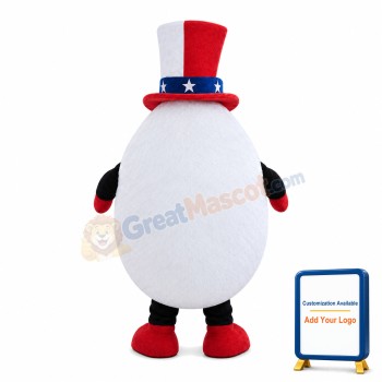 Cutting Boiled Egg Mascot Costume