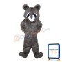 Drowsy Grey Bear Mascot Costume