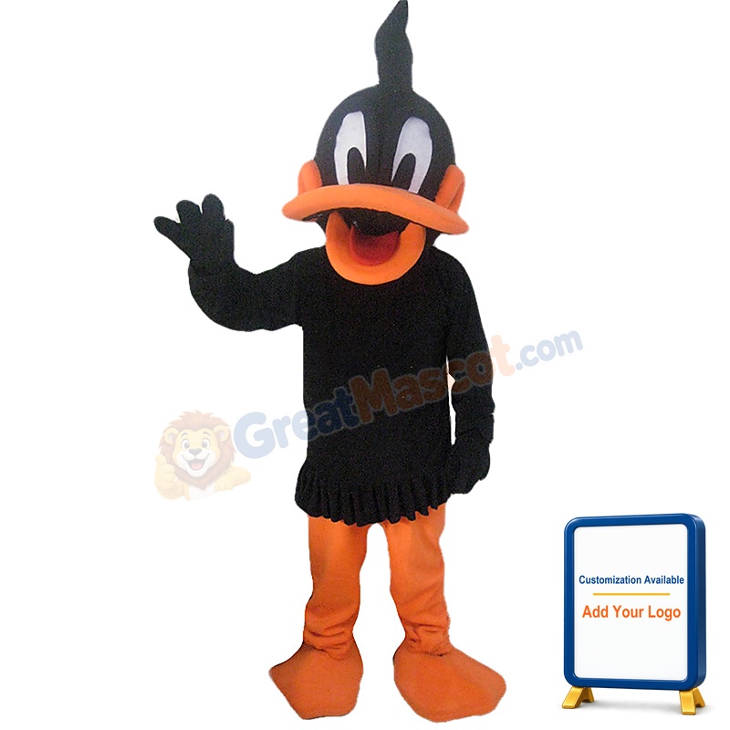 Noisy Black Duck Mascot Costume