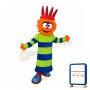 Antic Doll With Blue And Green Clothes Mascot Costume