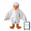 Long-haired White Bird Mascot Costume