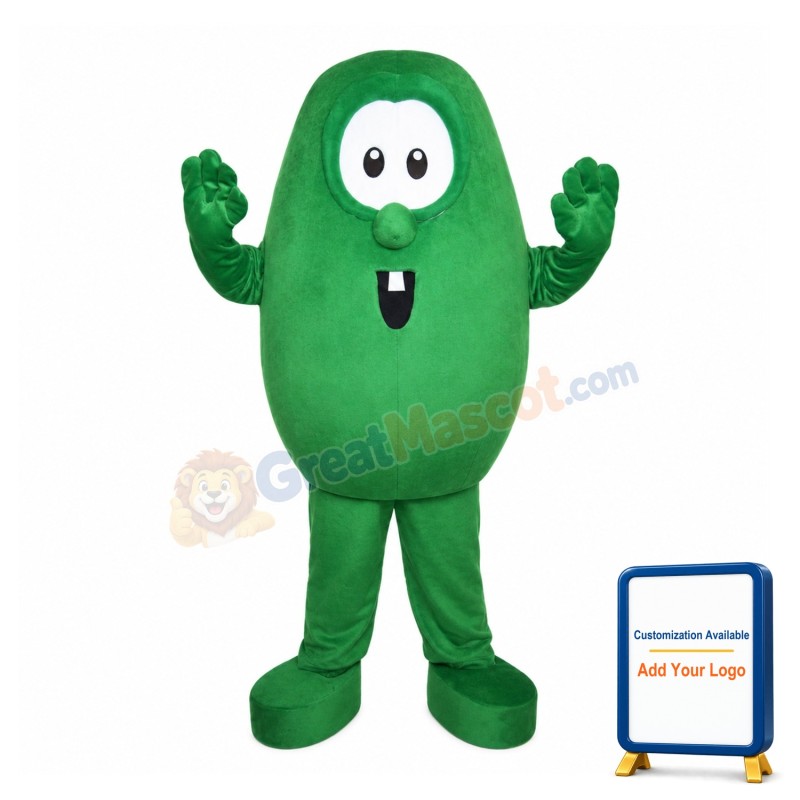 Cartoon Green Pea Mascot Costume
