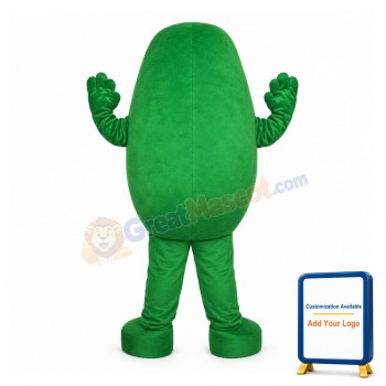 Cartoon Green Pea Mascot Costume