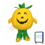 Smiley Yellow Pumpkin Mascot Costume