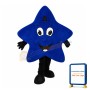 Dark Blue Smiling Star Mascot Costume