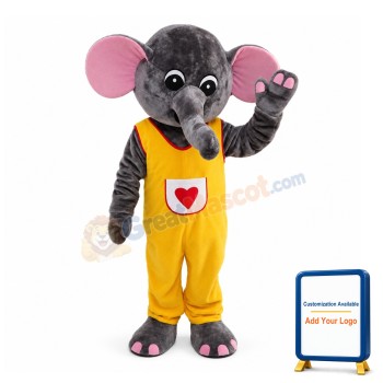 Genial Bright Little Elephant Mascot Costume