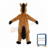 Tired Brown Horse Mascot Costume