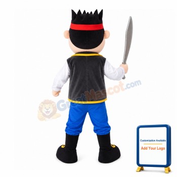 Samurai Holding Machete Mascot Costume
