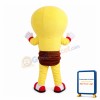 Shiny Yellow Light Bulb Mascot Costume