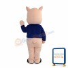 Delighted Pink Pig Mascot Costume
