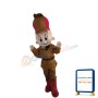 Long Eyes Man Wearing Red Boots Mascot Costume