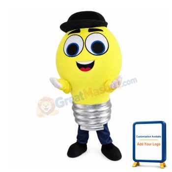 Rotatable Light Bulb Mascot Costume