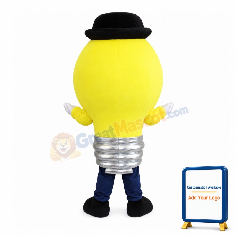 Rotatable Light Bulb Mascot Costume