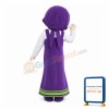 Good-hearted Woman In Purple Dress Mascot Costume