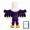 Purple Eagle With Open Wings Mascot Costume