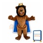 Lion King In Blue Cloak Mascot Costume