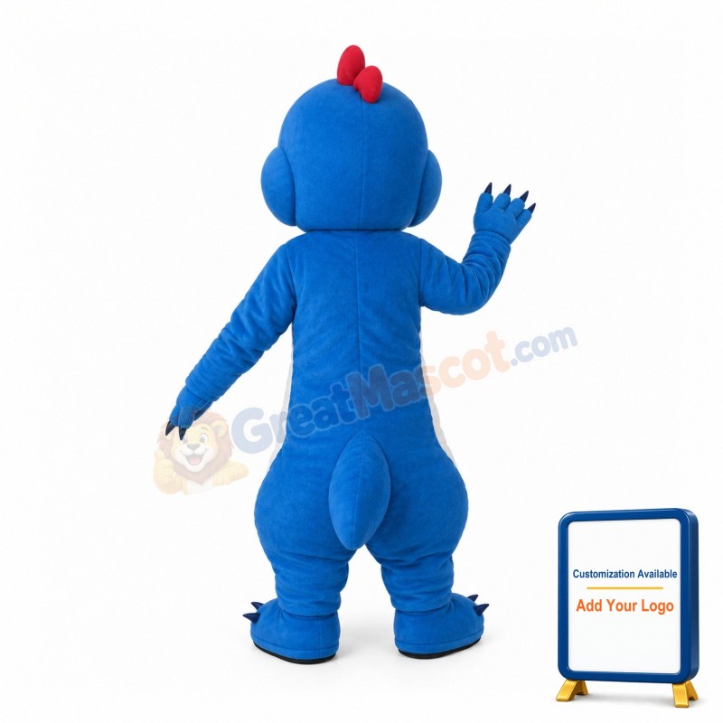 Likable Blue Dragon Mascot Costume