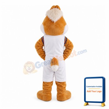 Amiable Chipmunk With White Vest Mascot Costume
