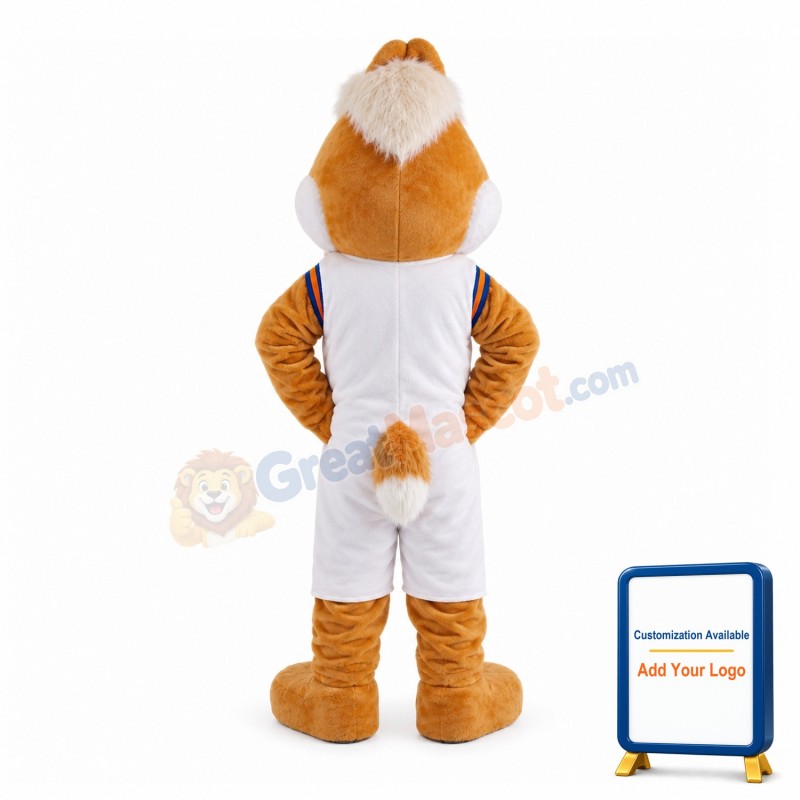 Amiable Chipmunk With White Vest Mascot Costume
