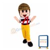 Little Boy Wearing Detective Hat Mascot Costume