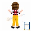 Little Boy Wearing Detective Hat Mascot Costume