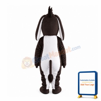 Foolishly Black & White Donkey Mascot Costume