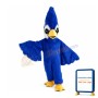 Blue Furry Roadrunner Mascot Costume