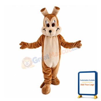 Docile Old Wolf Mascot Costume