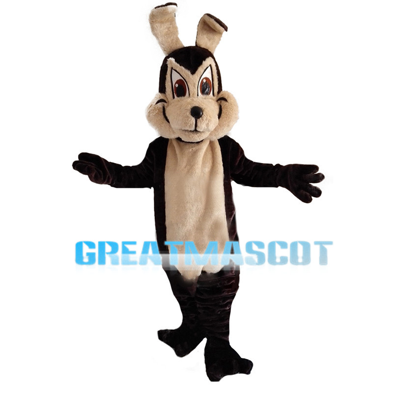 Docile Old Wolf Mascot Costume