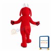 Red Dog With Protruding Mouth Mascot Costume