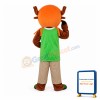 Reindeer Chopper With Pirate Hat Mascot Costume