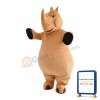 Fat Clumsy Rhino Mascot Costume