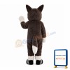 Glad Brown & White Wolf Mascot Costume