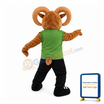 Serious Bighorn Sheep Mascot Costume
