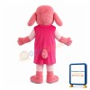 Pink Bear Wearing Windshield Mascot Costume