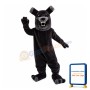 Manic Black Dog Mascot Costume