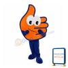 Orange Like Sign Mascot Costume