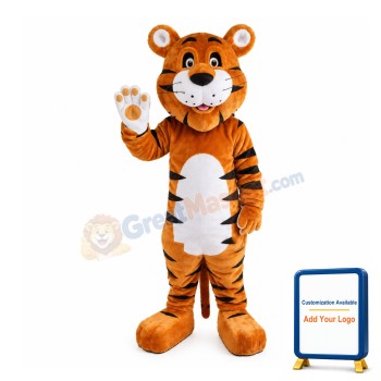 Naive Young Tiger Mascot Costume