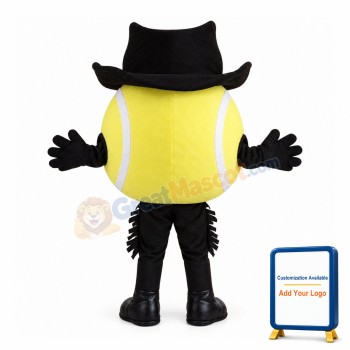 Tennis Ball With Hat Mascot Costume