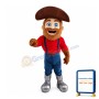 Old Captain With Brown Beard Mascot Costume