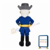 White Beard Grandpa Officer Mascot Costume