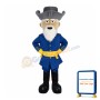 White Beard Grandpa Officer Mascot Costume
