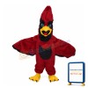 Pointed Head Red Eagle Mascot Costume