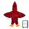 Pointed Head Red Eagle Mascot Costume