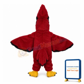 Pointed Head Red Eagle Mascot Costume