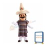 Mustache Businessman Wearing Gown Mascot Costume