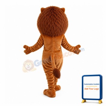 Muscular Male Lion Mascot Costume