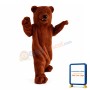 Long Fur Red Brown Bear Mascot Costume