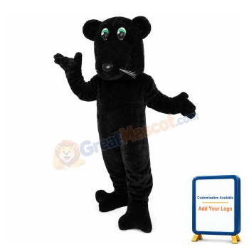 Silly Beaver With Green Eyes Mascot Costume