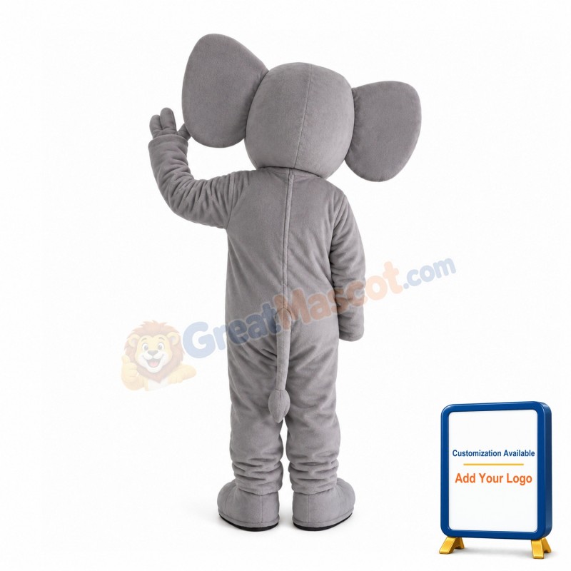 Lively Grey Little Elephant Mascot Costume